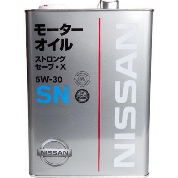 

Моторное масло Nissan "GENUINE OIL 5W-30", 4л (KLAL605304)
