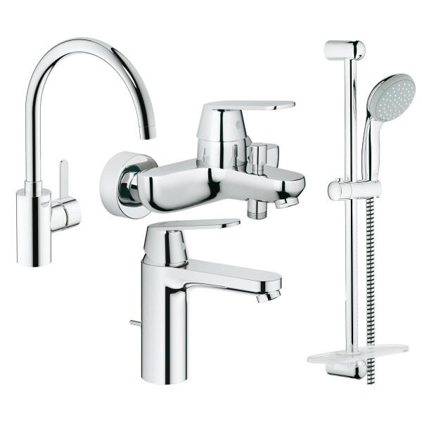 

Набор смесителей Grohe Eurosmart Cosmopolitan (23325000+32831000+27926000+32843000), 126115MK