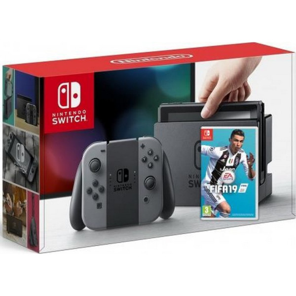 

Nintendo Switch Gray + Игра FIFA 19 (русская версия)