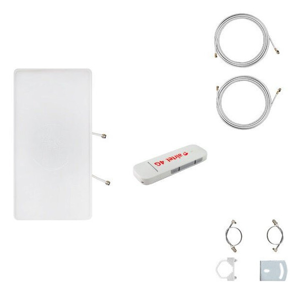

Mimo антенна 3G/4G LTE 2*24 дБи + 10 метров кабеля + пигтейлы + USB Huawei E3372