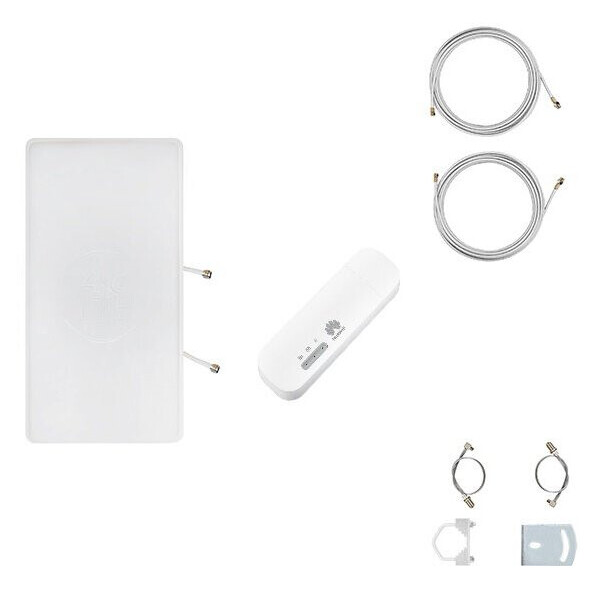 

Mimo антенна 3G/4G LTE 2*24 дБи + 10 метров кабеля + пигтейлы + WiFi Huawei E8372