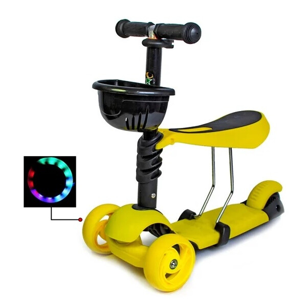 

Самокат Best Scooter 3 в 1 Желтый