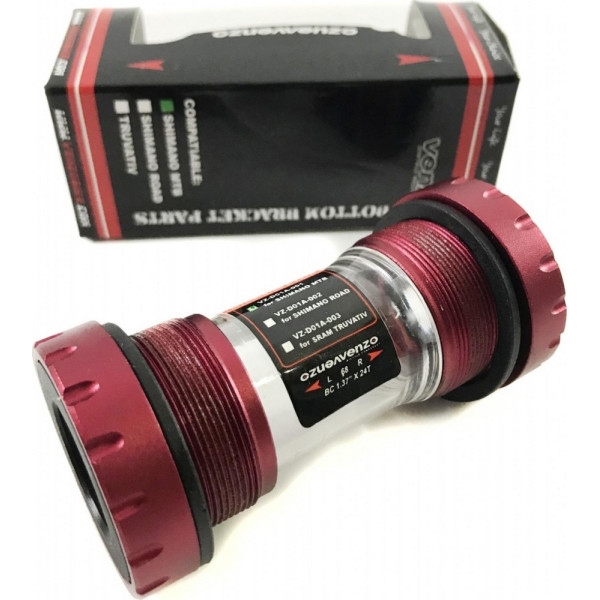 

VENZO MTB Shimano HOLLOWTHECH II 68/73мм красная (PSP-01751)