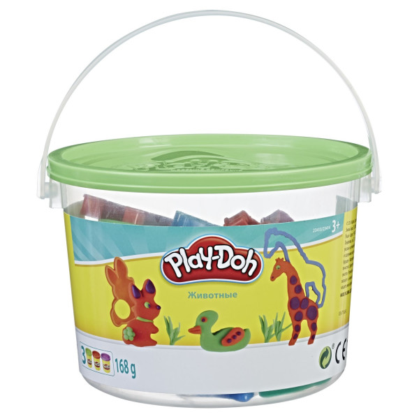 

Набор пластилина Hasbro Play-Doh Мини ведерко Сафари (23414_23413)