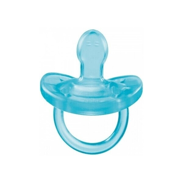 

Силиконовая пустышка Chicco Physio Soft Love, 16-36 мес., голубой (09854.00.01)