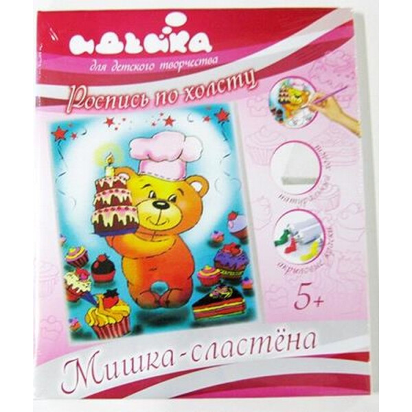 

Роспись по холсту Идейка "Медвежонок лакомка" (7107)