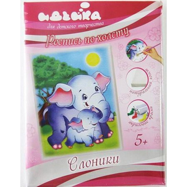 

Роспись по холсту Идейка "Слоник" (7101/1)