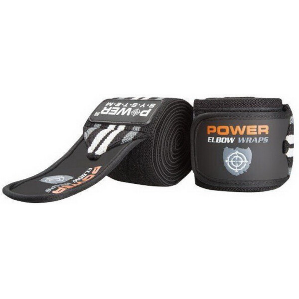 

Локтевые бинты Power System Elbow Wraps PS-3600 Grey/Black(00024796)