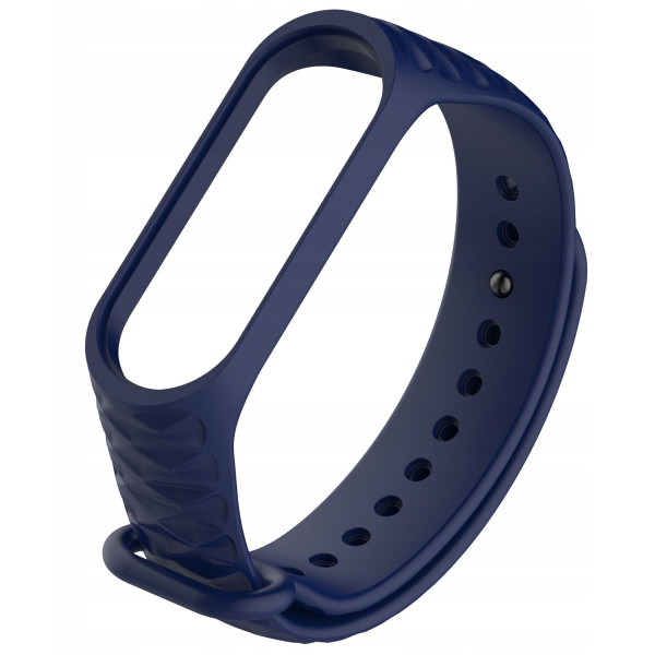 

Ремешок для фитнесс браслета Mi Band 3 Gasta Fluted color Dark Blue