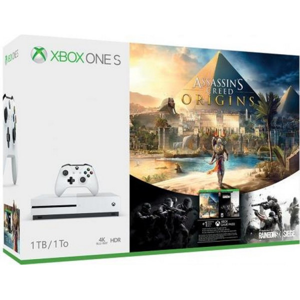 

Microsoft Xbox One S 1Tb White + Assassin"s Creed: Origins/Истоки (русская версия)
