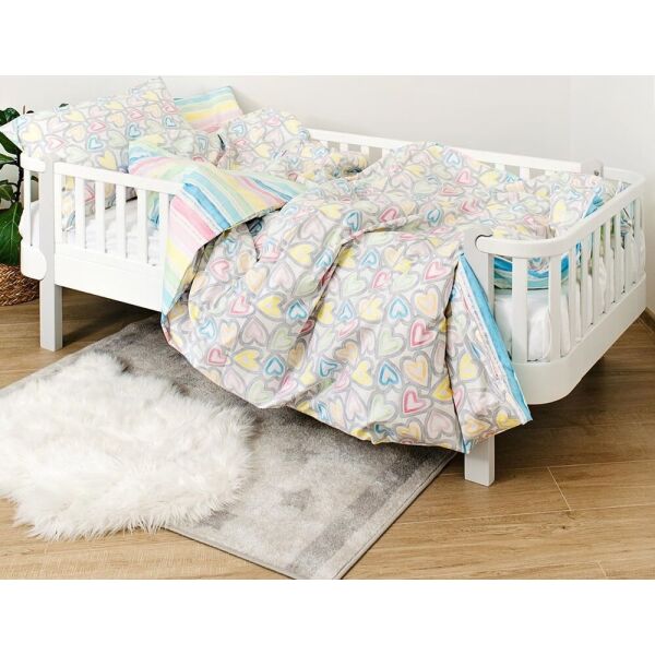 

Комплект постельного белья детский 4 эл Twins Love полуторный 1155-TPL-010, grey, серый