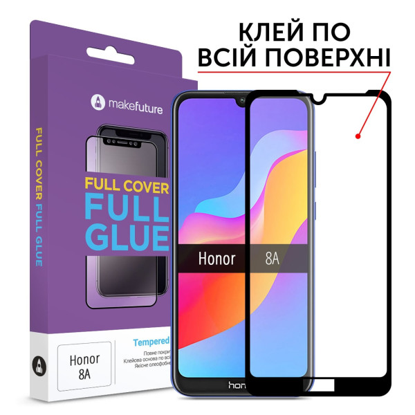 

MakeFuture Full Cover Full Glue Black для Honor 8A