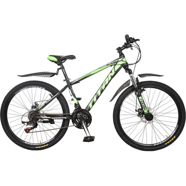 

Велосипед Titan Spider 29" 20" black-green-white (29TJS18-18-3) 2019