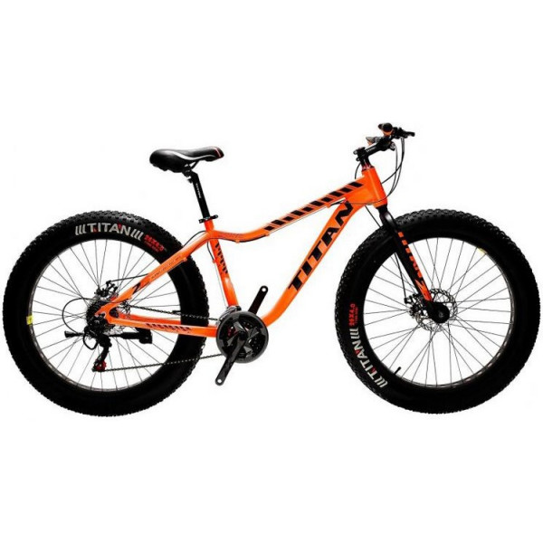 

Велосипед Titan Crossover 26"*4" 16" orange-black (264TWFT19-408) 2019