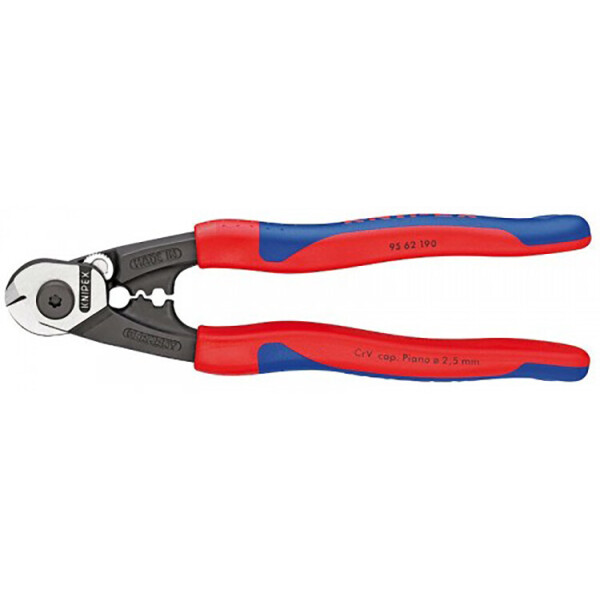 

Кованые ножницы для резки проволочных тросов KNIPEX 190 мм (95 62 190)