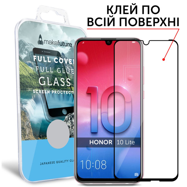 

MakeFuture Full Cover Full Glue Black для Honor 10 Lite