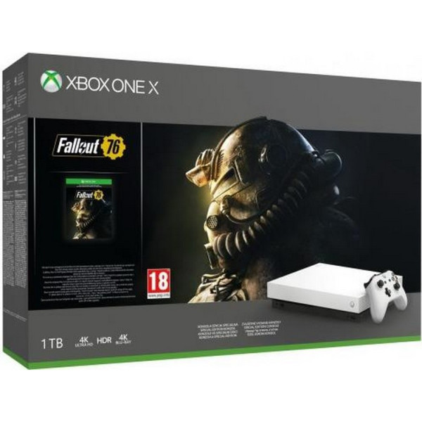 

Microsoft Xbox One X 1Tb Robot White Special Edition + Fallout 76 (русская версия)