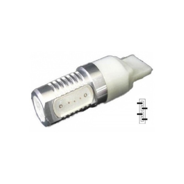 

Автолампа Falcon T20D-6W RED