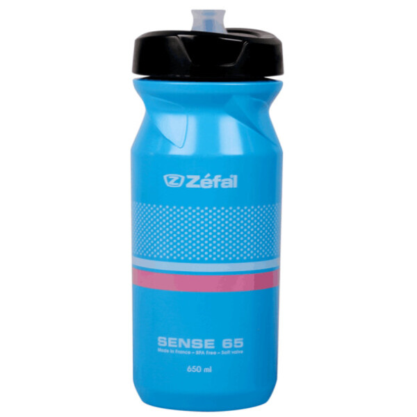 

Zefal Sense M65 (155J) 650мл пласт.,резьб. крышка Soft-Cap System,голуб.