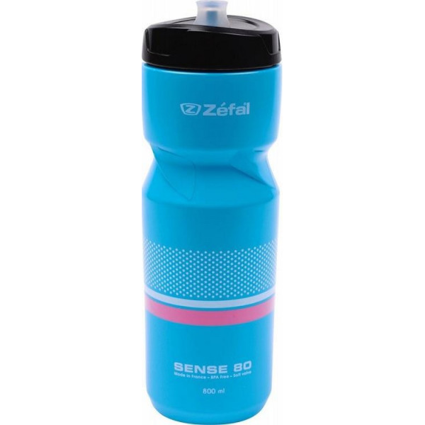 

Zefal Sense M80 (157J) 800мл пласт.,резьб. крышка Soft-Cap System,голуб.