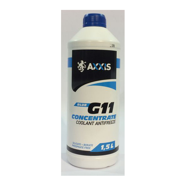 

Антифриз AXXIS BLUE концентрат G11 (-80C) 1,5л
