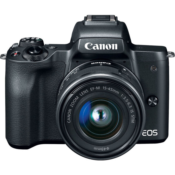 Акция на Фотоаппарат Canon EOS M50 Mark II kit (15-45mm) IS STM Black (4728C043) от Allo UA