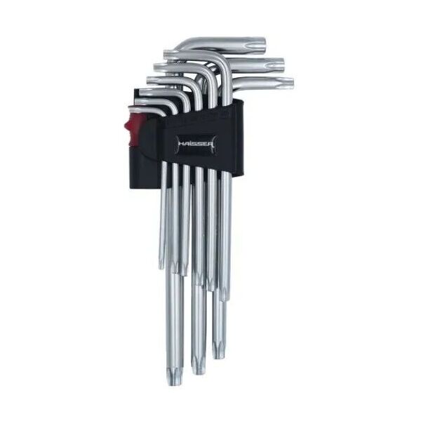 

Набор Г-образных ключей TORX 9 ед T10-50, HAISSER (48115)