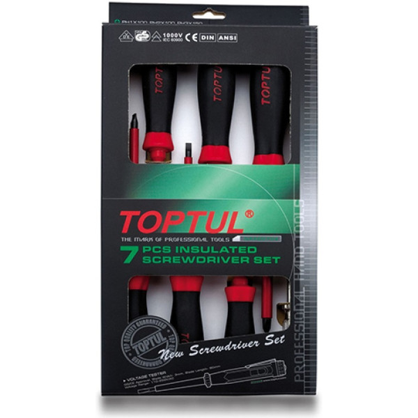 

Набор отверток Toptul 1000В 7 пр. (GAAE0704)