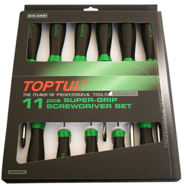 

Набор отверток Toptul 11 ​​пр. (GAAE1101)