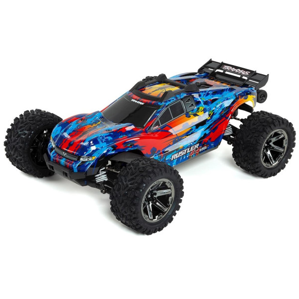 

Автомобиль Traxxas Rustler VXL Stadium Truck 1:10 RTR 477 мм 4WD 2,4 ГГц TQi TSM (67076-4 Red)