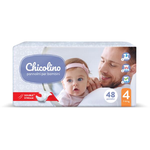 

Подгузники Chicolino подгузники детские 4 (7-14 кг) 48 шт JUMBO (4823098406310)