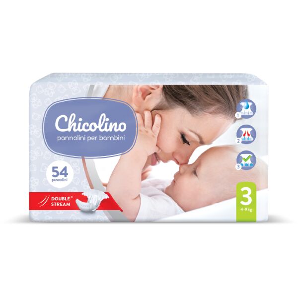 

Подгузники Chicolino подгузники детские 3 (4-9 кг) 54 шт JUMBO (4823098406327)