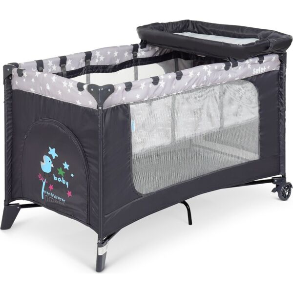 

Манеж ME 1054 SAFE PLUS Stars Gray BAMBI