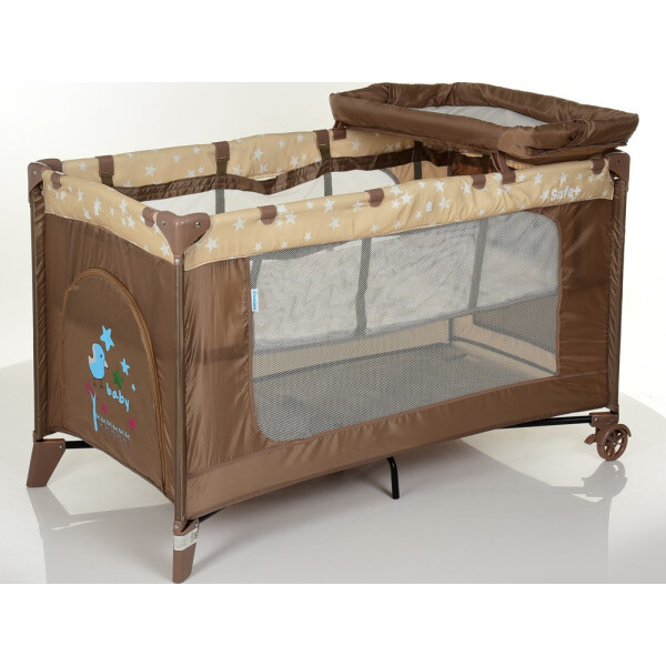 

Манеж-кровать El Camino Safe Plus Stars Beige (ME 1054)