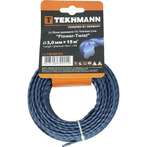 

Леска для триммера Tekhmann 3,0 мм × 15 м T.40830015