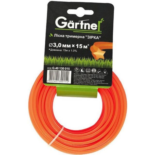 

Леска для триммера Gartner 3,0 мм × 15 м G.40130015