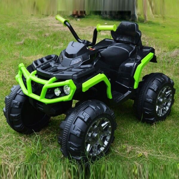 

Квадроцикл электромобиль Car4Kids T-737 с MP3 и звуковым сигналом + 2 мотора по 35 Вт Зеленый/Черный