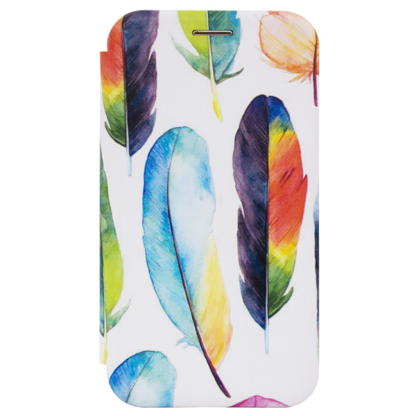 

DEF Book case Print PU Feathers для Xiaomi Redmi Go