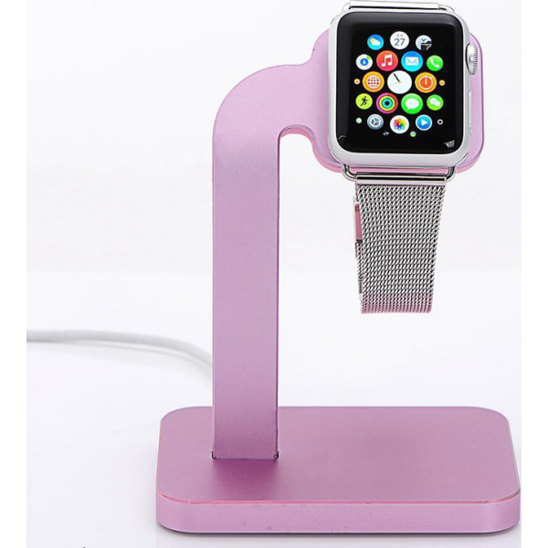 

Док-станция для Apple Watch - Coteetci Base4 розовая