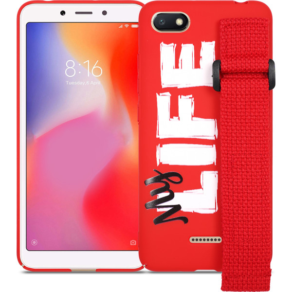 

Чехол DEF Wristband PC My Life Red для Xiaomi Redmi 6A