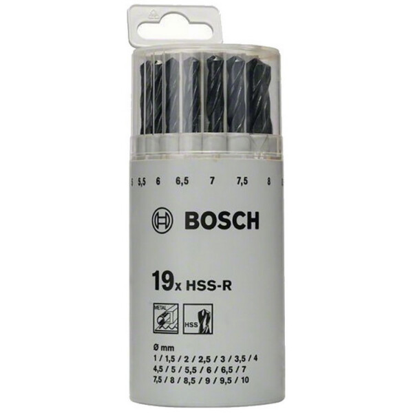 

Набор сверл BOSCH 2607018355 19шт. HSS-R 1-10мм (2607018355)