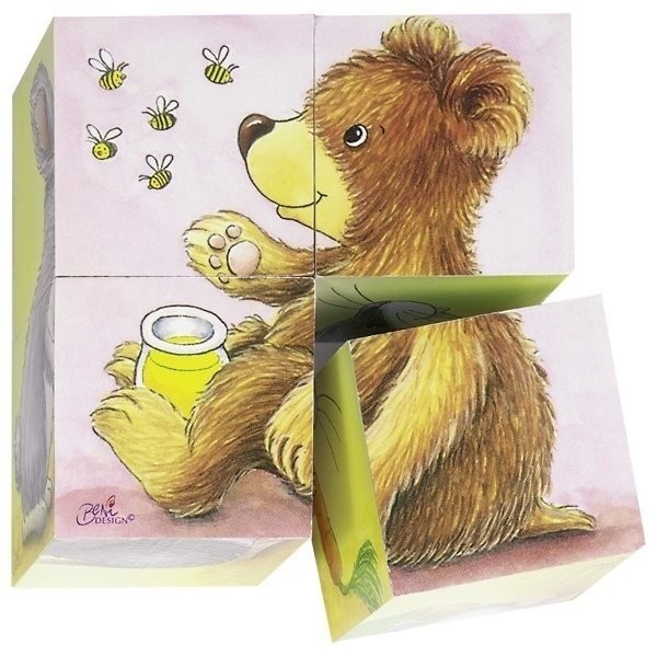 

Кубики деревянные goki Зверюшки (57056)