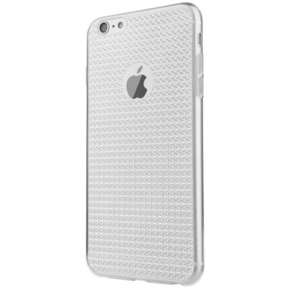 

Силиконовый чехол Baseus Bling серебристый для iPhone 6 Plus/6S Plus