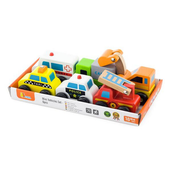 

Набор игрушечных машинок Viga Toys Спецтранспорт, 6 шт. (59621)