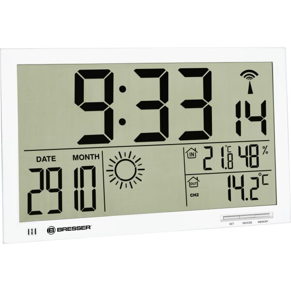 

Метеостанция Bresser MyTime Jumbo LCD White (7001800GYE000)