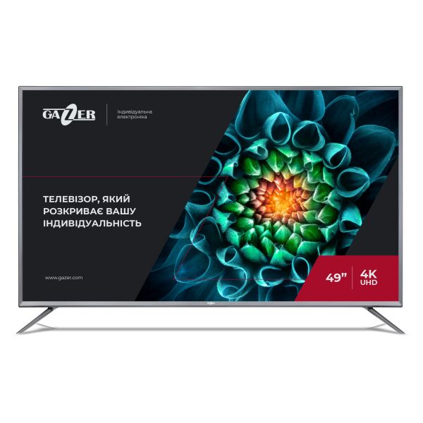 

Телевизор 49" Gazer TV49-US2 Smart TV Graphite