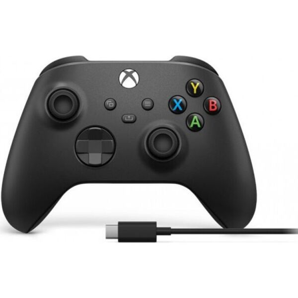 

Геймпад Microsoft Xbox series X | S wireless controller carbon Black + usb cable (xoa-0010, 1v8-00002)