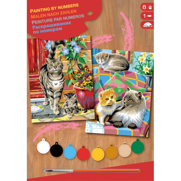

Набор для творчества Sequin Art PAINTING BY NUMBERS JUNIOR-PAIRS Cats (SA0213)