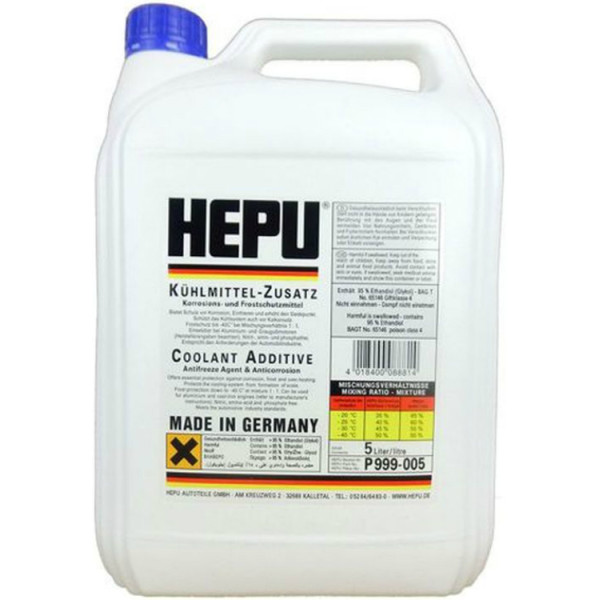 

Антифриз HEPU P999 (синий) 5л