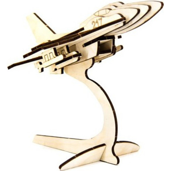 

Механический деревянный 3D пазл SUNROZ Истрибитель F-16 25 эл. (SUN1753)